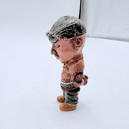 Custom Notorious B.I.G. and Tupac Miniature Porcelain Figure Lot of Four