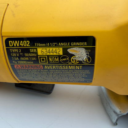 DeWalt DW402 114mm (4 1/2") Angle Grinder