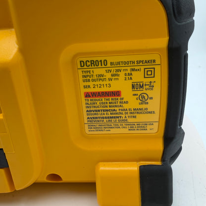 Dewalt DCR0101 Bluetooth Work Speaker