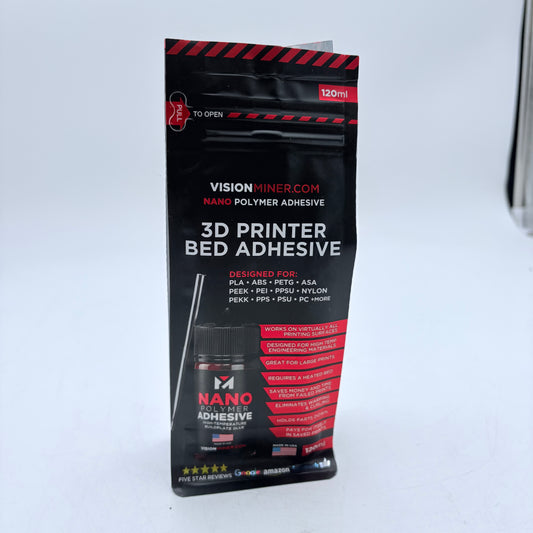 Vision Miner 3D Printer Bed Adhesive 50ml New in Box