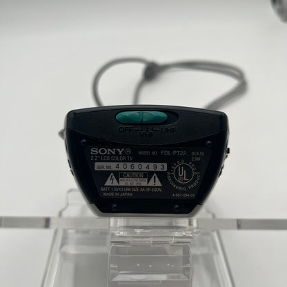 Sony FDL-PT222 Watchman Portable TV Powers On
