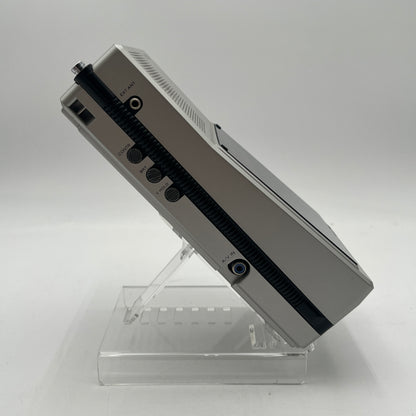 Vintage 1980's Sony Watchman UHF VHF Flat Black White TV Tested