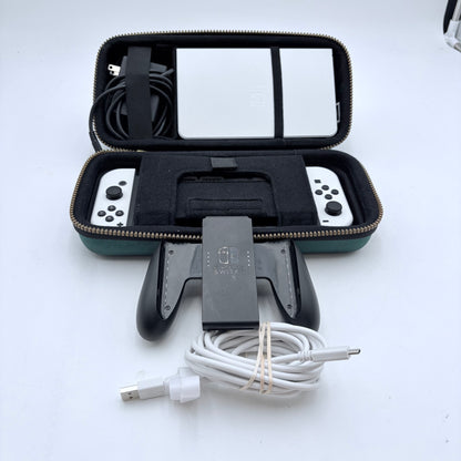 Nintendo Switch OLED (HEG-001) 2021 Console and Carrying Case