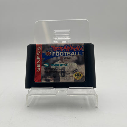 Sega Genesis Troy Aikman NFL Football Video Game Used
