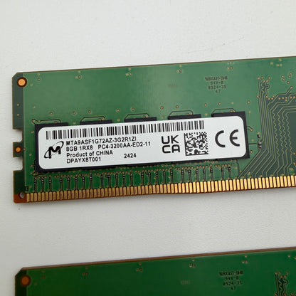 Micron Crucial 16GB DDR4 3200MHz UDIMM RAM Memory Kit