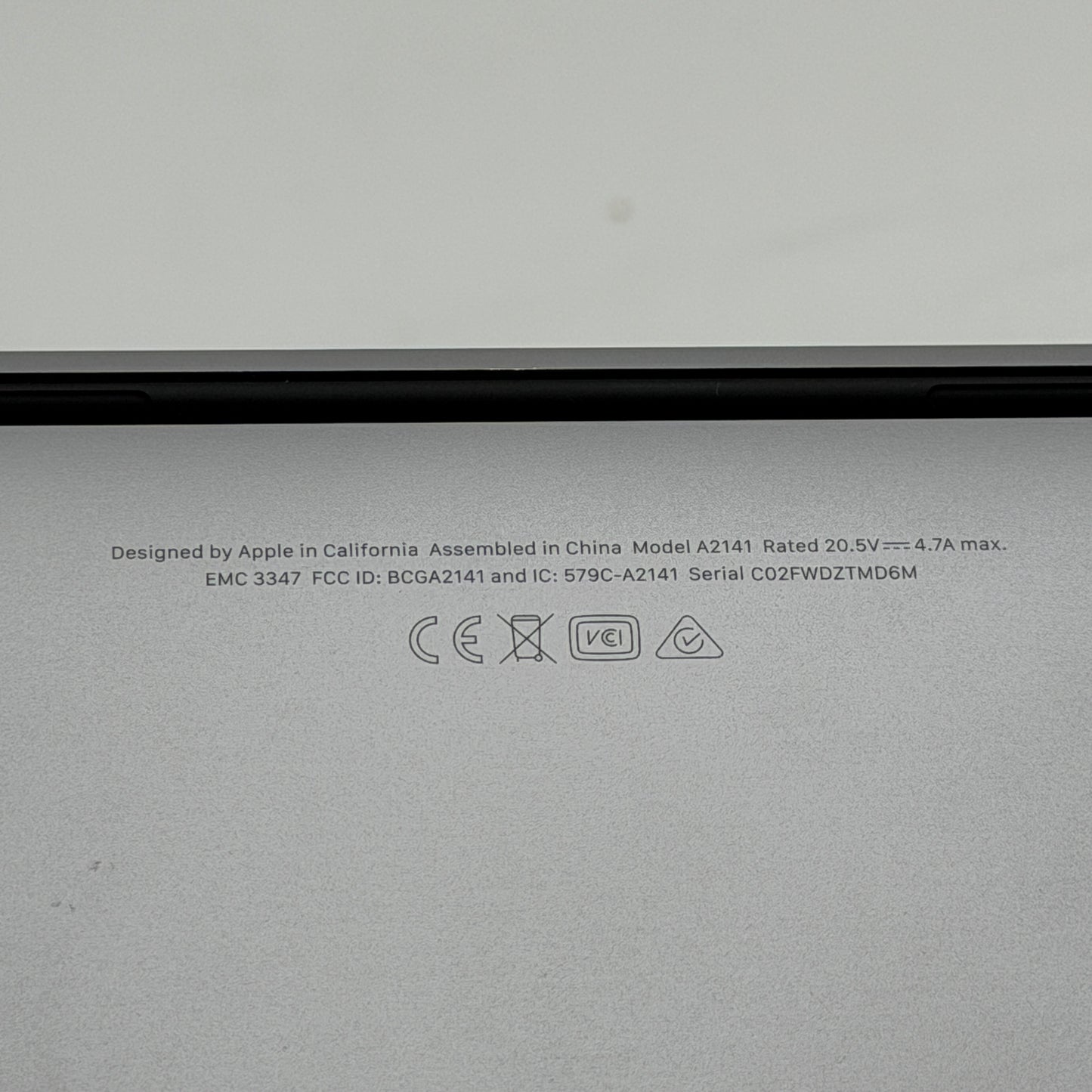 Apple MacBook Pro 16" A2141 i7 500GB 16GB READ