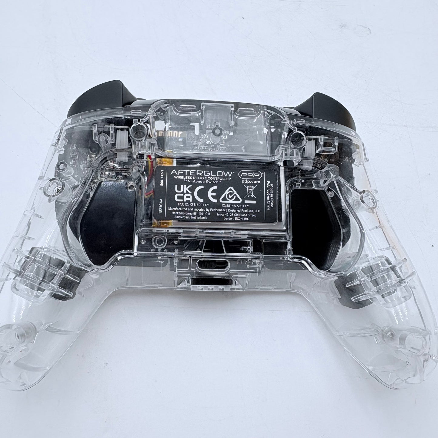 PDP Nintendo Switch Afterglow Clear Video Game Controller