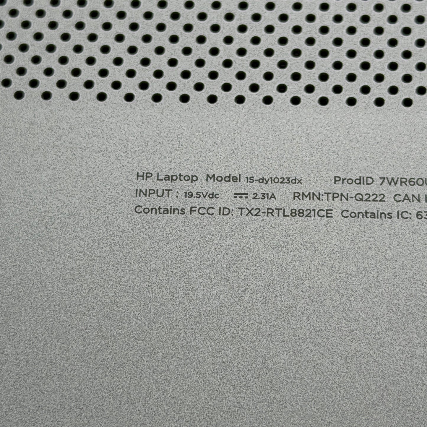 HP 15-dy1023dx Laptop Silver i5 16GB 256GB SSD