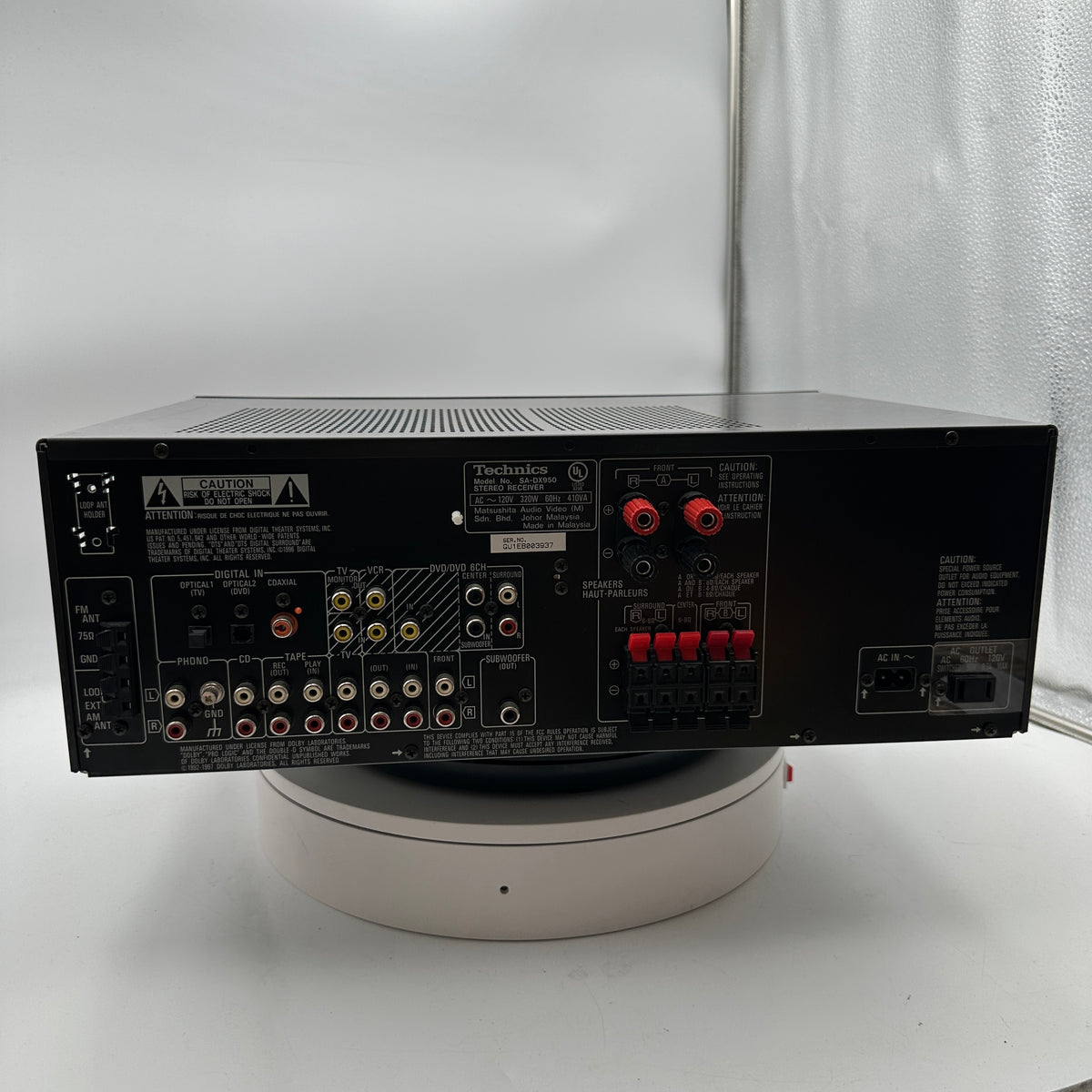 Technics SA-DX950 AV Control Receiver with PHONO