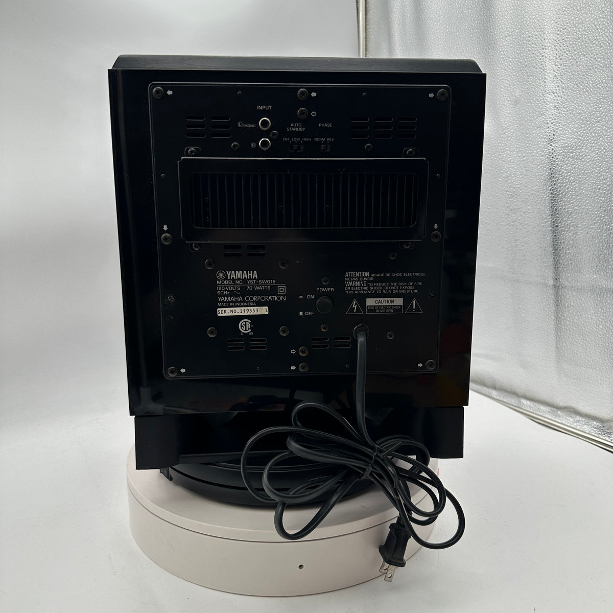 Yamaha YST-SW015 Black Speaker