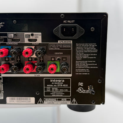 INTEGRA DTR 40.6 AV Receiver READ
