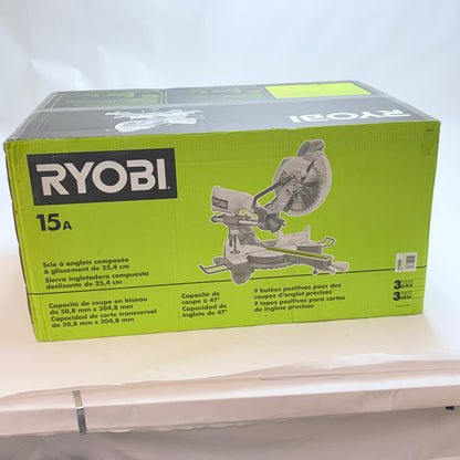 Ryobi 10" Sliding Compound Miter Saw With Box