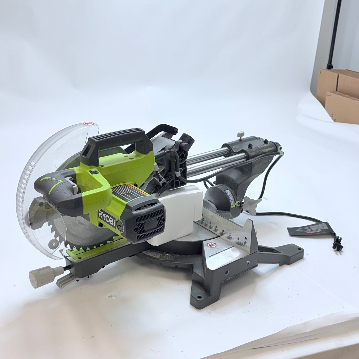 Ryobi 10" Sliding Compound Miter Saw With Box