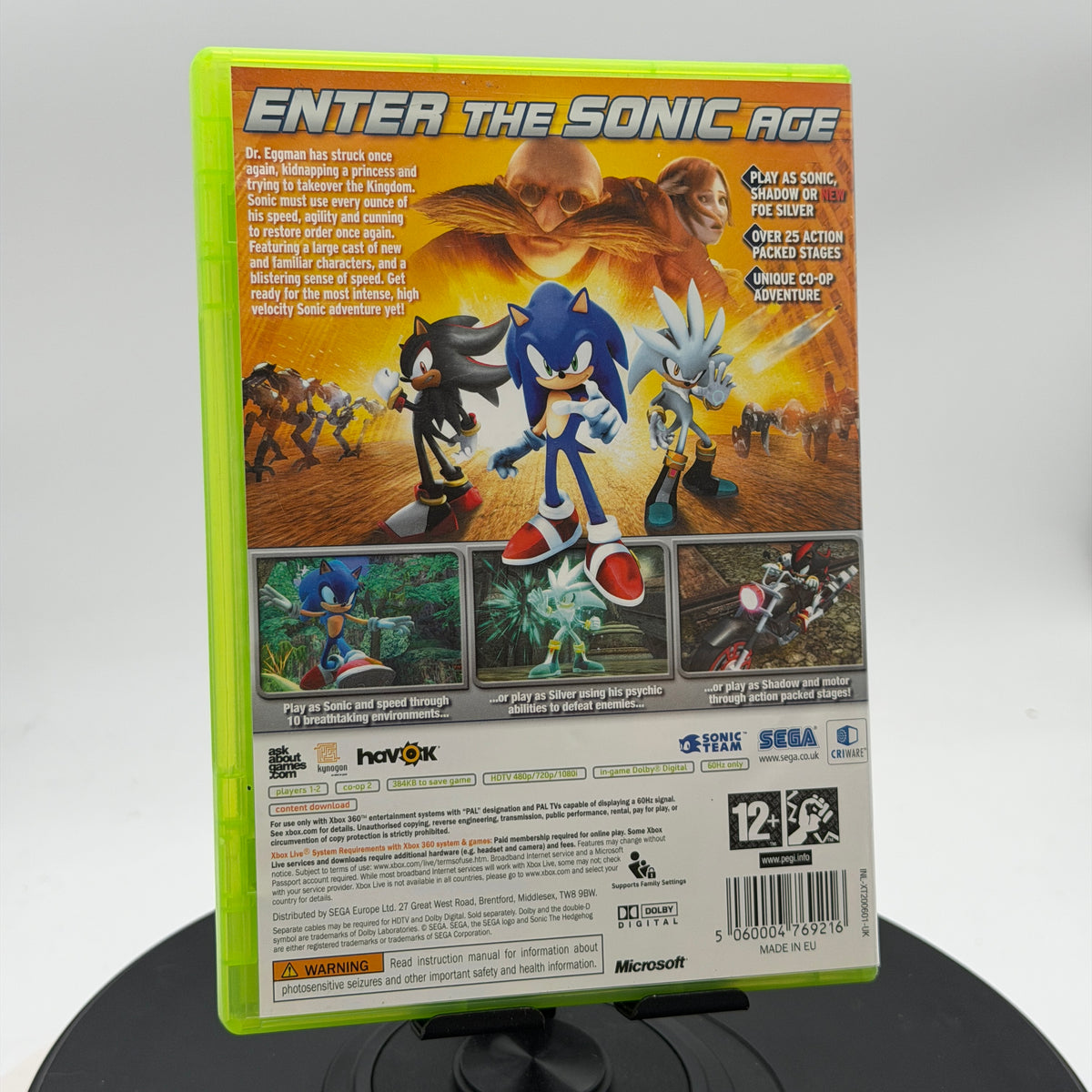 Sonic the Hedgehog Xbox 360 Video Game