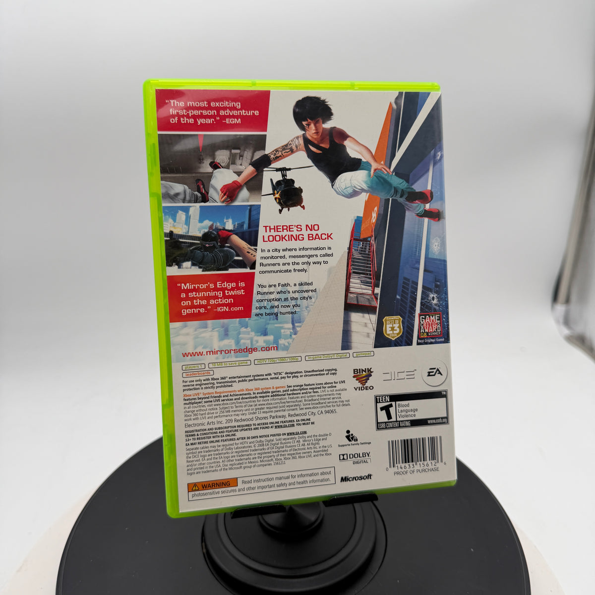 Xbox 360 Mirror's Edge CIB