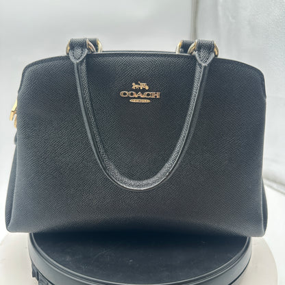 Coach Mini Lillie Carryall Crossgrain Leather Crossbody Satchel Bag 91146