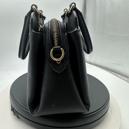 Coach Mini Lillie Carryall Crossgrain Leather Crossbody Satchel Bag 91146