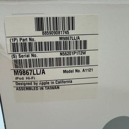 Apple iPod Hifi A1121 Speaker White With Box