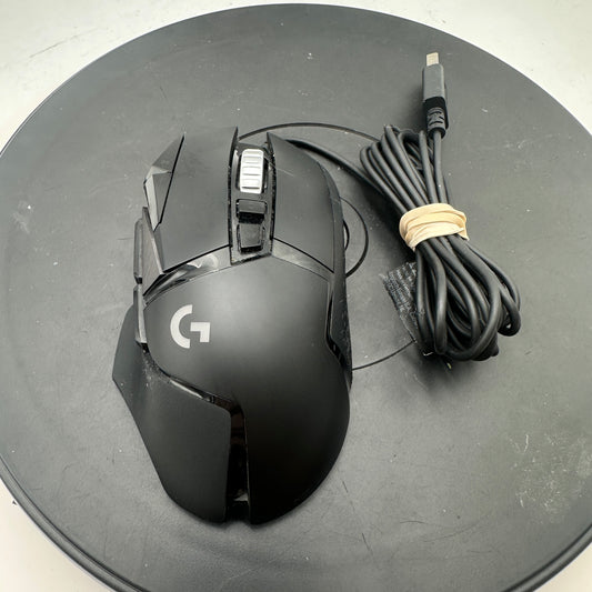 Logitech G502 HERO High Performance Wired Gaming Mouse Black 910-005469 READ