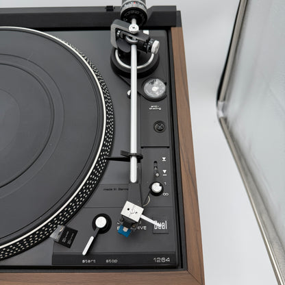 Dual 1264 Belt Driven Turntable Brown for Parts or Repair