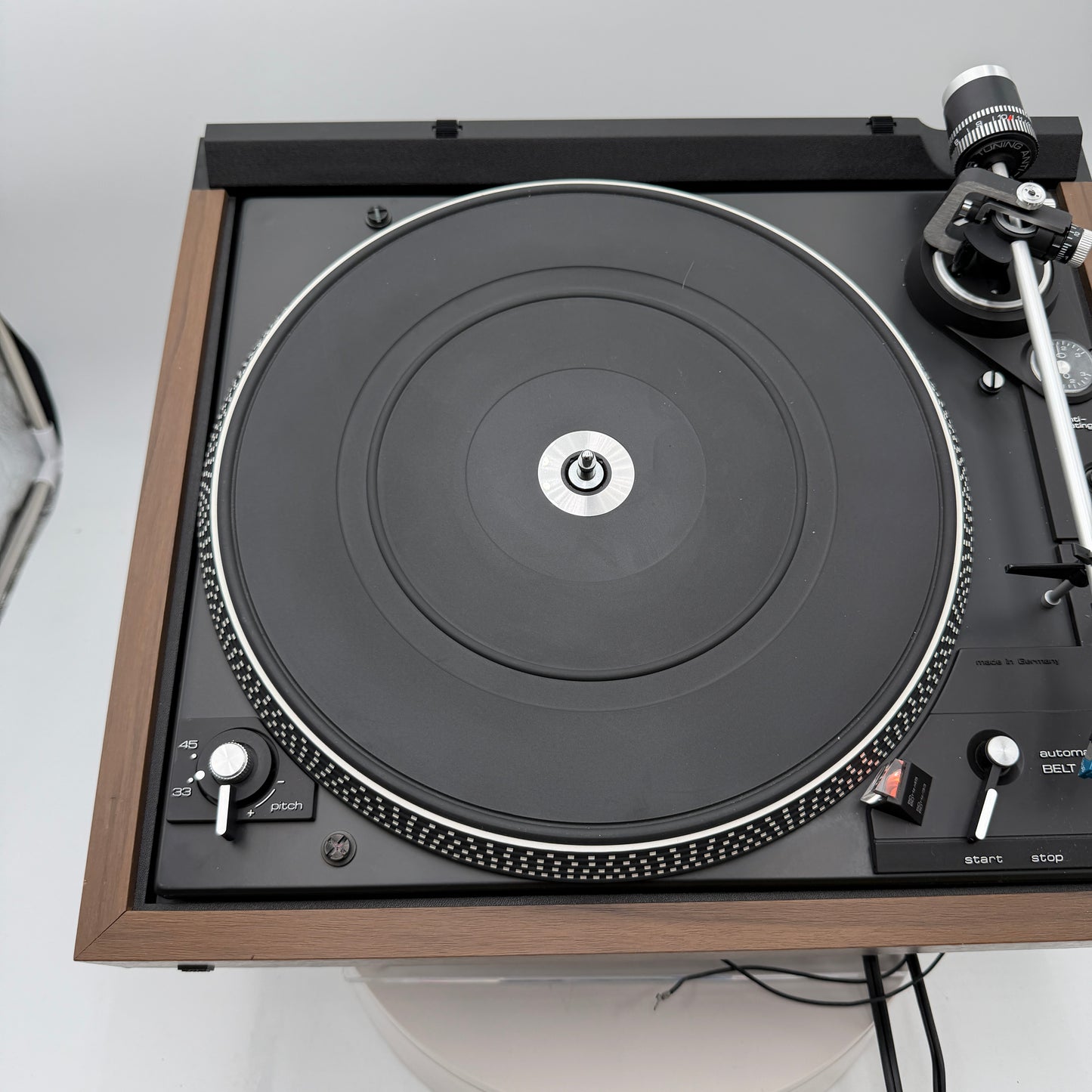 Dual 1264 Belt Driven Turntable Brown for Parts or Repair