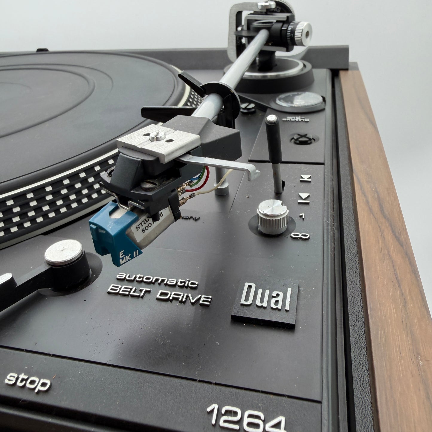 Dual 1264 Belt Driven Turntable Brown for Parts or Repair