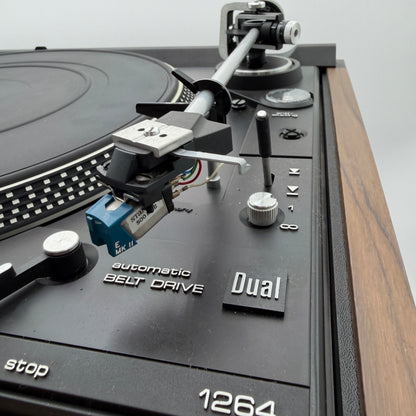 Dual 1264 Belt Driven Turntable Brown for Parts or Repair