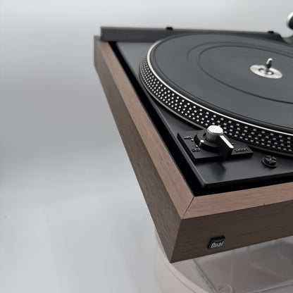 Dual 1264 Belt Driven Turntable Brown for Parts or Repair