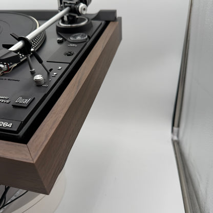 Dual 1264 Belt Driven Turntable Brown for Parts or Repair