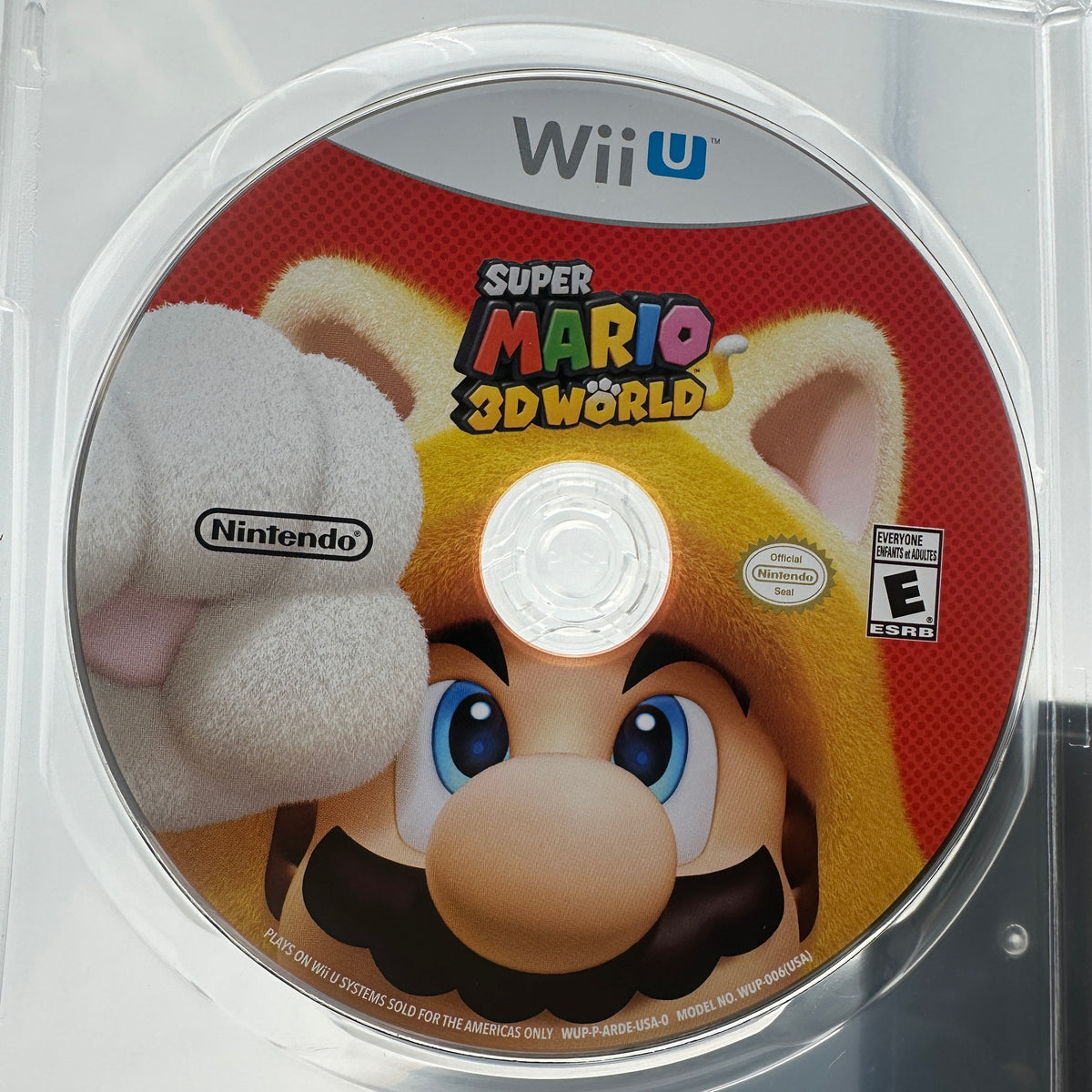 Nintendo Wii U Super Mario 3D World Disc Only