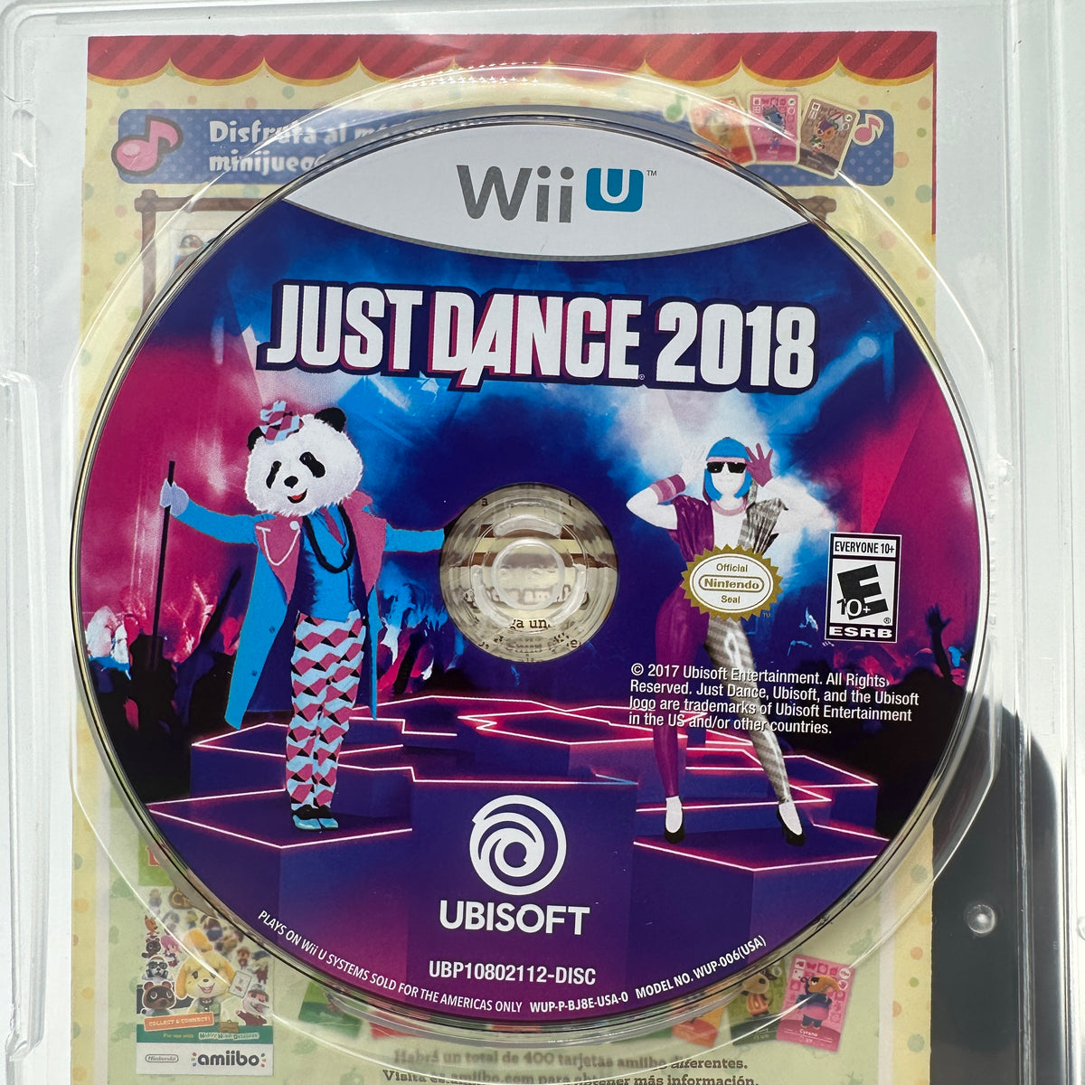 Wii U Just Dance 2018 Video Game Disc Only