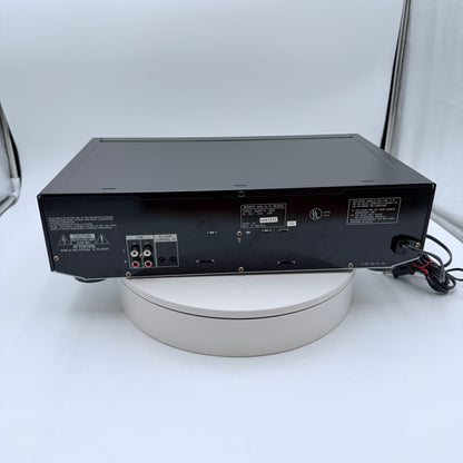 Sony TC-WE605S Dual Cassette Deck Black For Parts or Repair