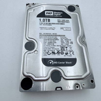 WD BLACK 1TB SATA DRIVE 7200RPM 64MB 3.5" Desktop HDD