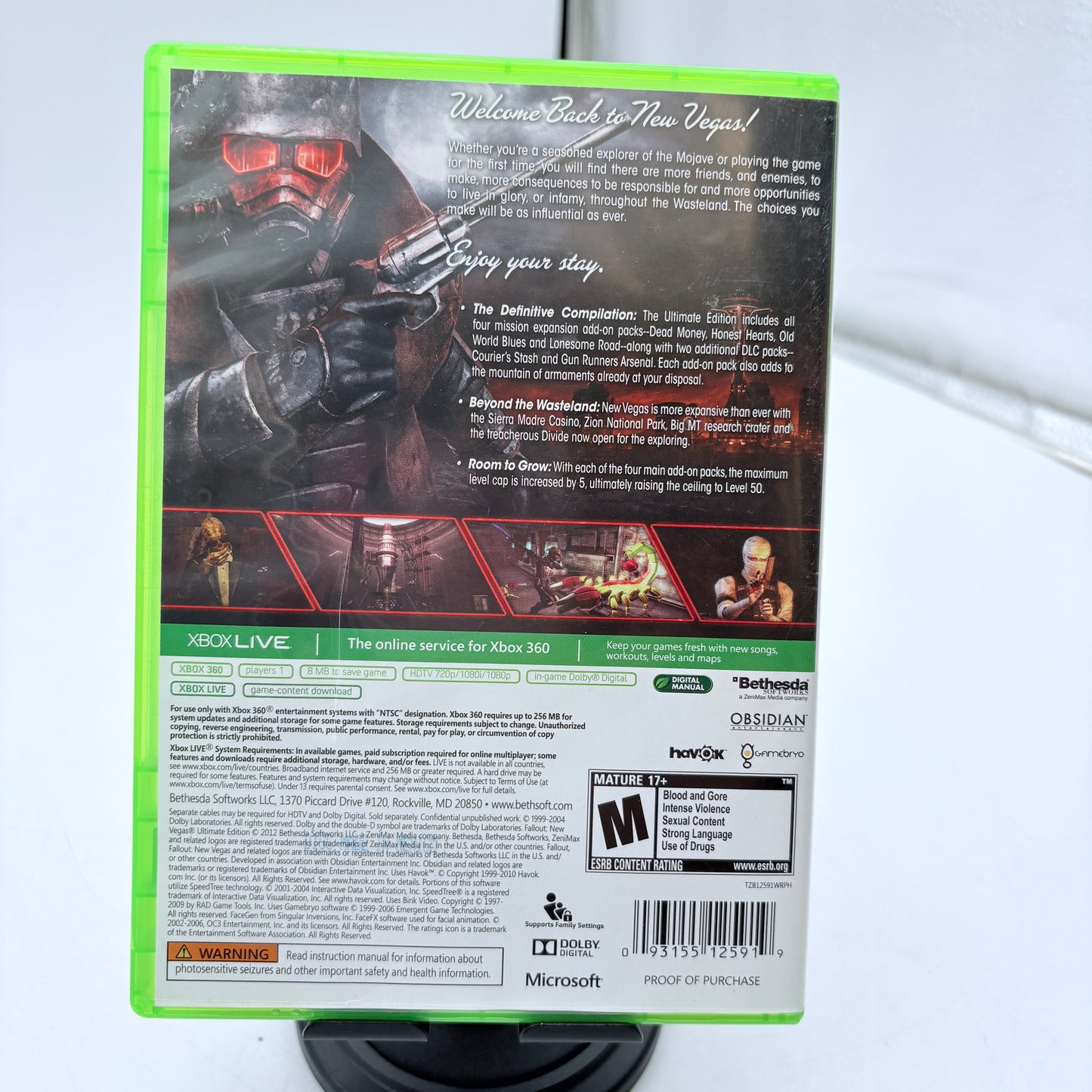 Fallout: New Vegas Ultimate Edition Xbox 360 Used w/ Box & Manual