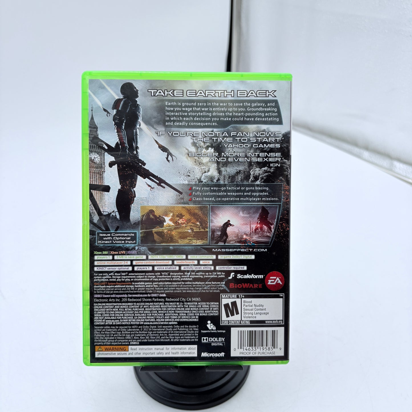 Mass Effect 3 for Xbox 360 With Box, Manual & Inserts