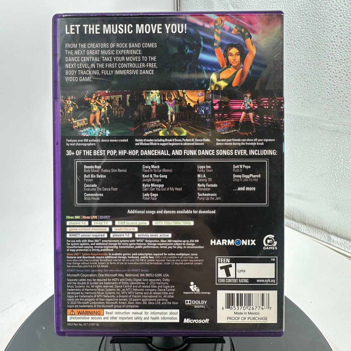 Xbox 360 Dance Central Video Game CIB