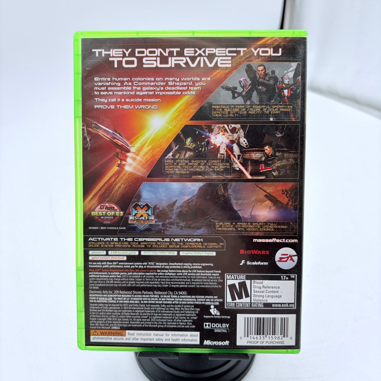 Mass Effect 2 Xbox 360 Video Game (Used With Box)
