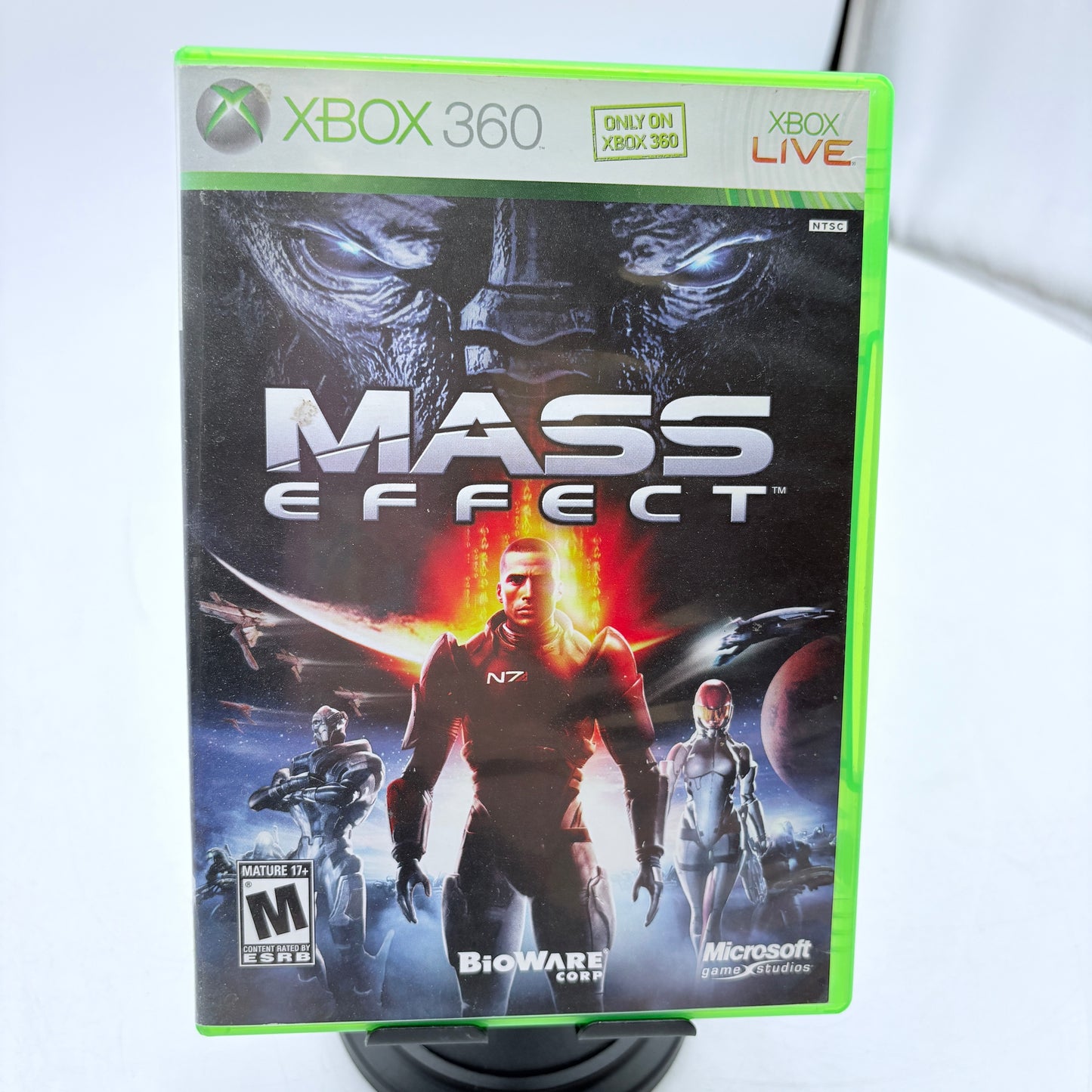 Xbox 360 Mass Effect Video Game Black Used With Box
