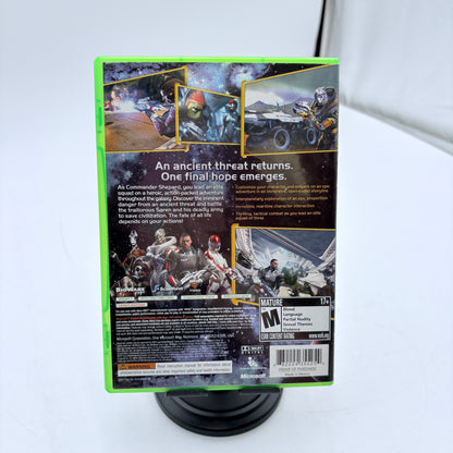 Xbox 360 Mass Effect Video Game Black Used With Box