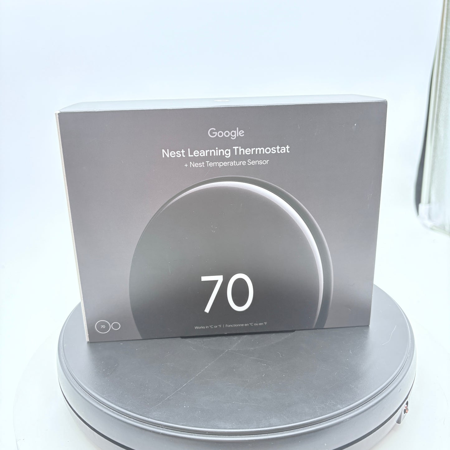 Google Nest Learning Thermostat 4th Gen + Temperature Sensor 2nd Gen Obsidian Black NIB
