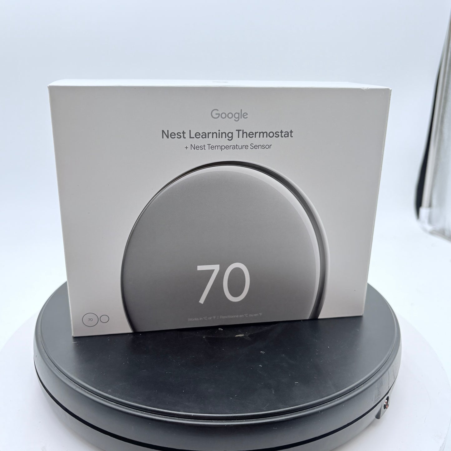 Google Nest Learning Thermostat 4th Gen + Nest Temperature Sensor 2nd Gen Polished Silver NIB
