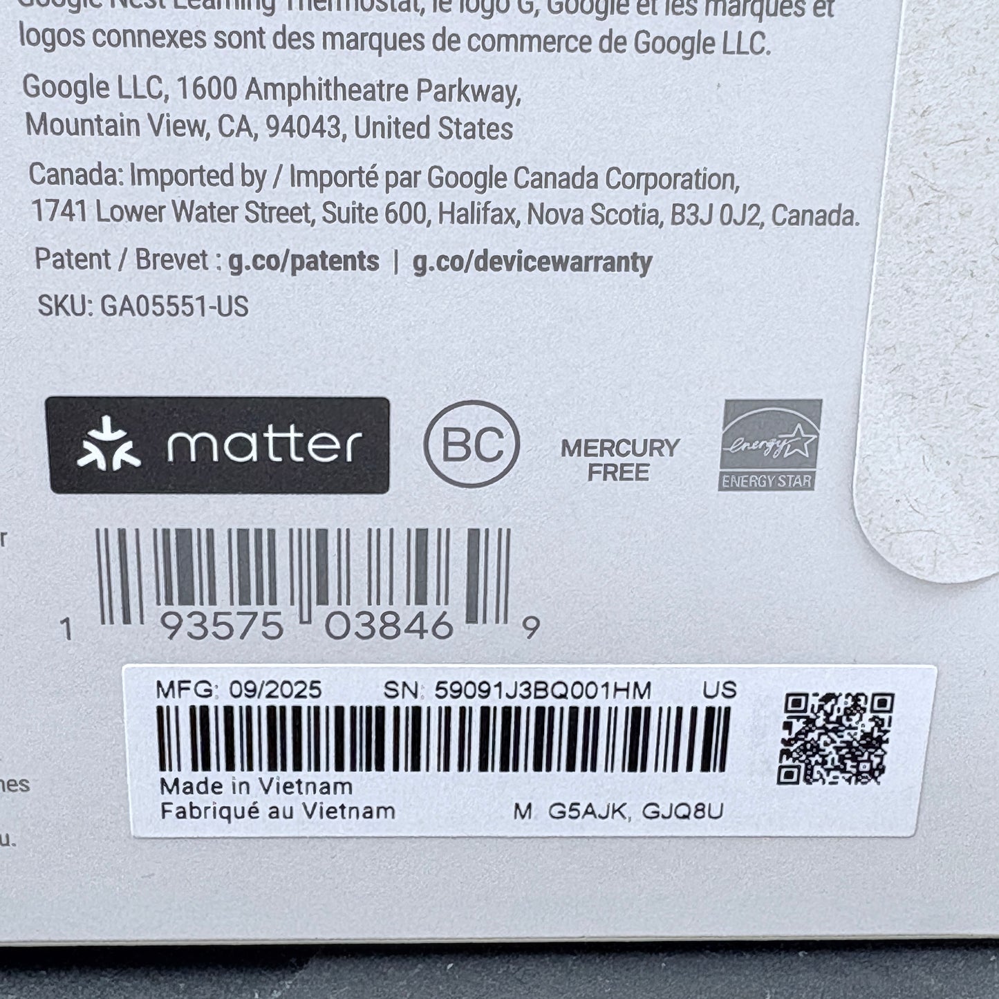 Google Nest Learning Thermostat 4th Gen + Nest Temperature Sensor 2nd Gen Polished Silver NIB