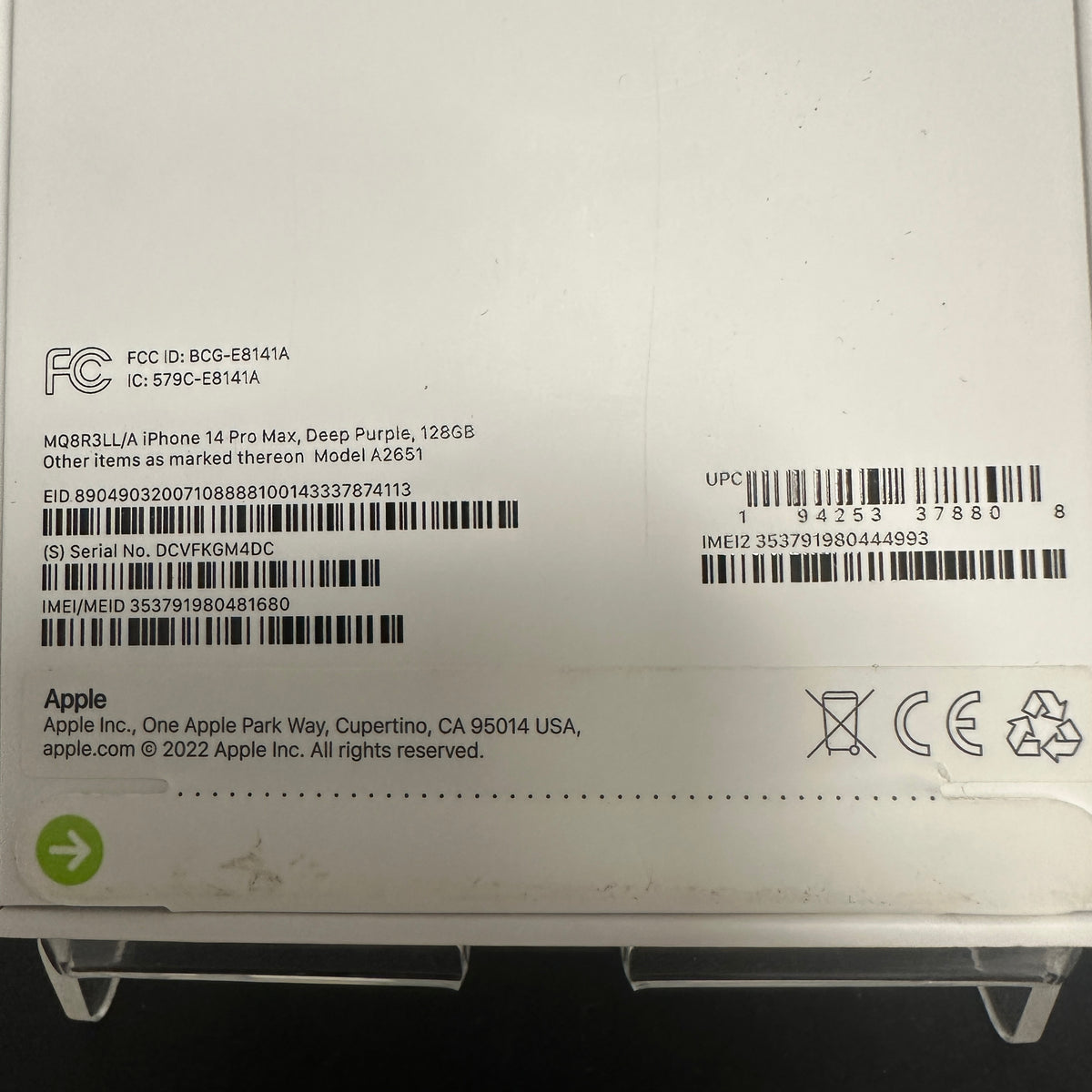 Apple iPhone 14 Pro Max 128GB READ