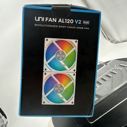 Lian Li Uni Fan AL120 V2 White 3 Computer Fan Set