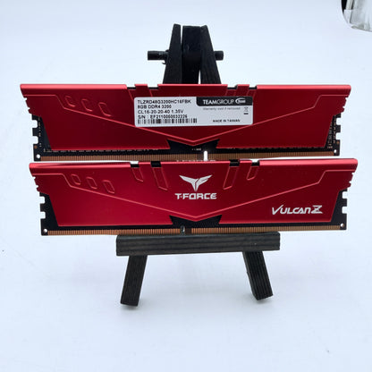 T-Force Vulcan Z DDR4 16GB (2x8GB) Desktop RAM 3200 Red