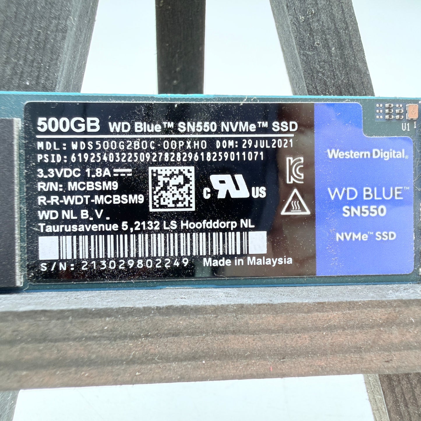WD Blue SN550 500 GB M.2 NVMe Internal SSD