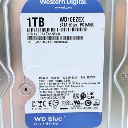 Western Digital WD WD10EZEX 1TB SATA HDD 6GB/s Desktop/Internal HDD 3.5"