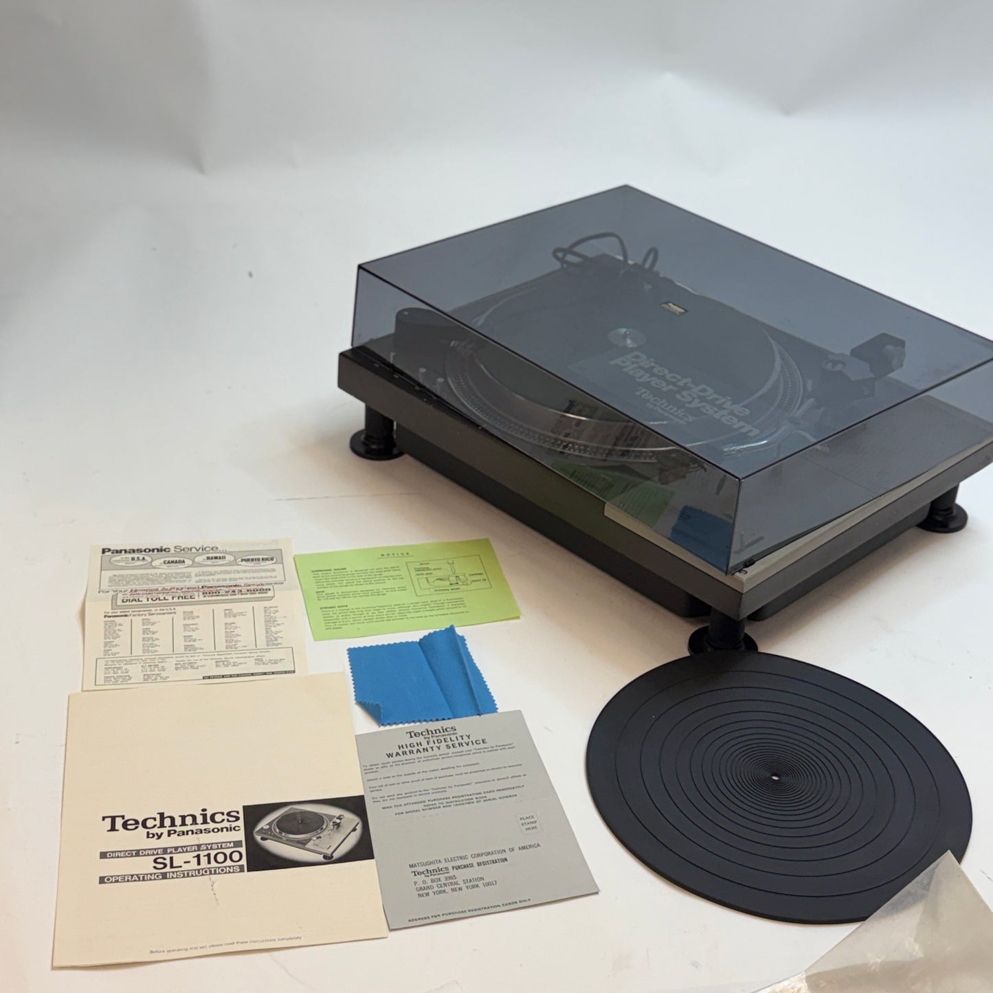 RARE Technics SL-1100A Direct Drive Turntable FULLY FUNCTIONAL