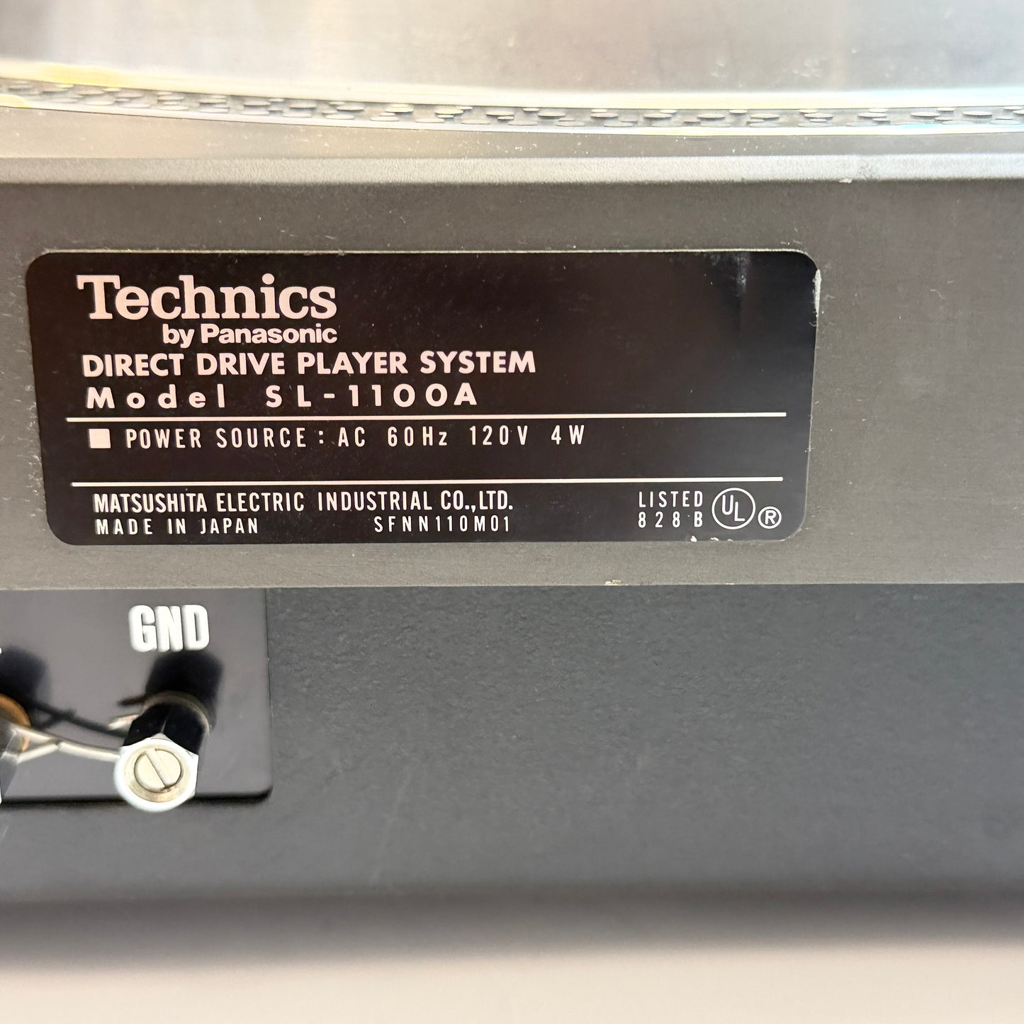 RARE Technics SL-1100A Direct Drive Turntable FULLY FUNCTIONAL