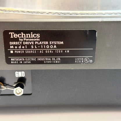 RARE Technics SL-1100A Direct Drive Turntable FULLY FUNCTIONAL